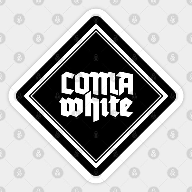 COMA WHITE Sticker by artslaves